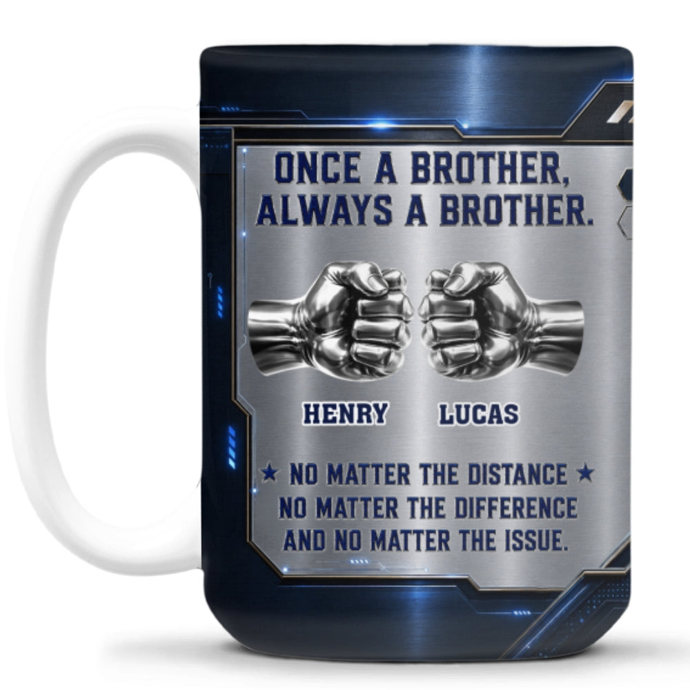 Custom Christmas & Birthday Gift For Brother • Brother Forever - Personalized 3D Inflated Effect Mug