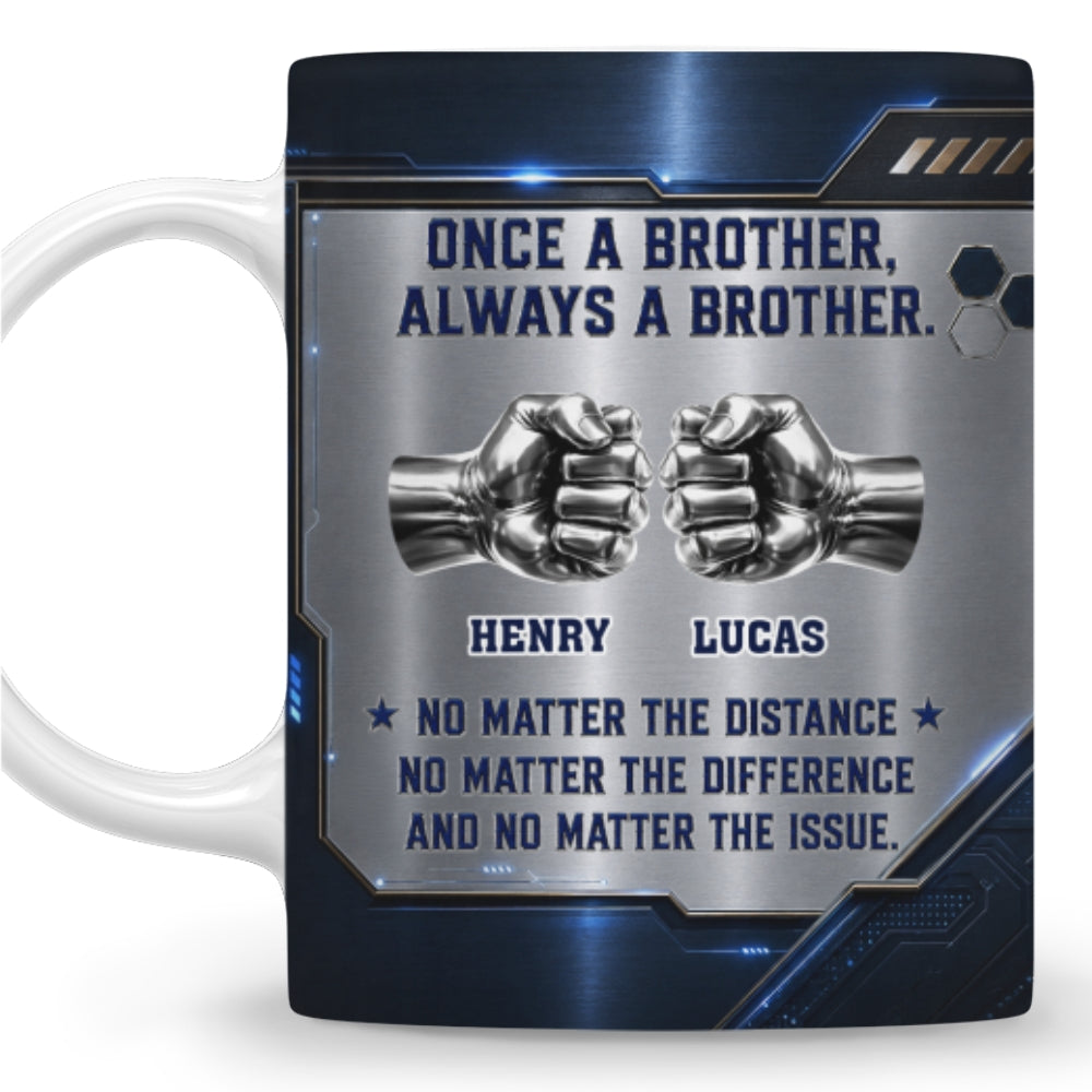 Custom Christmas & Birthday Gift For Brother • Brother Forever - Personalized 3D Inflated Effect Mug