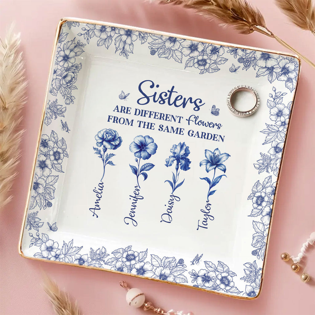 Custom Trinket Dish Gift for Friend, for Soul Sister • The Same Garden - Personalized Jewelry Dish