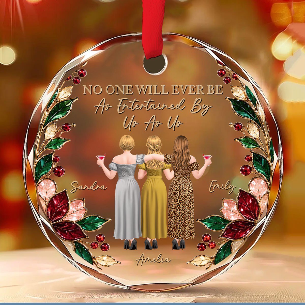 Custom Keepsake Christmas Ornament •  No One Will Ever Be - Personalized Glass Ornament