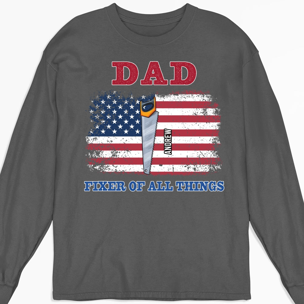 Custom Father's Day, Special Gift for Dad & Grandpa • Handy Dad Hero At Home - Personalized Shirt