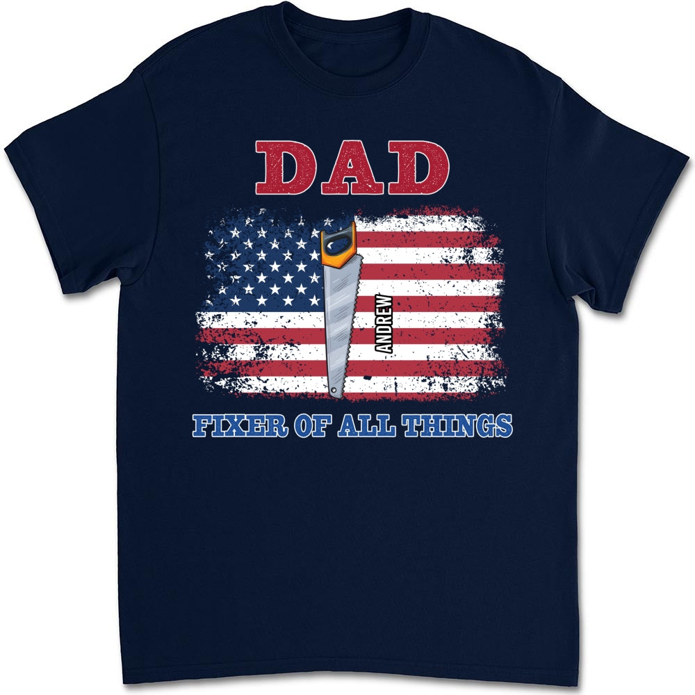 Custom Father's Day, Special Gift for Dad & Grandpa • Handy Dad Hero At Home - Personalized Shirt