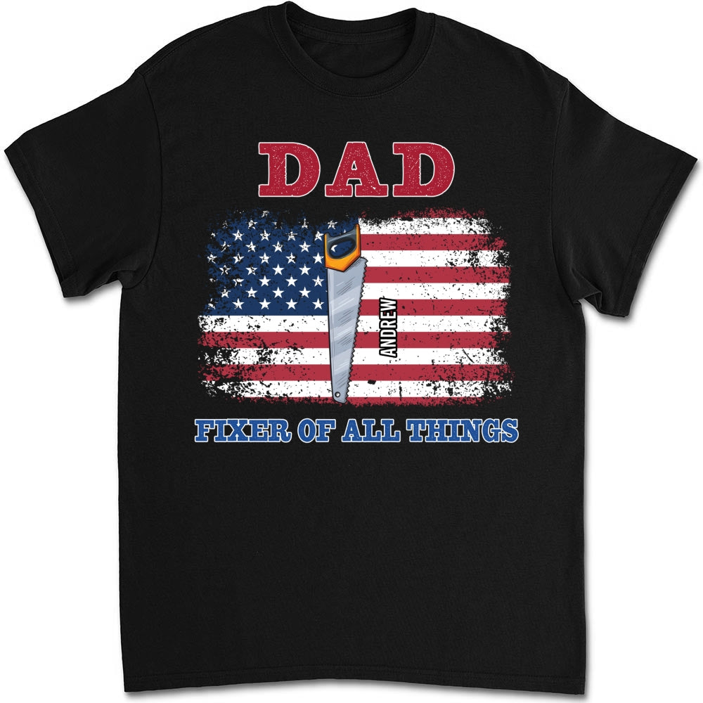 Custom Father's Day, Special Gift for Dad & Grandpa • Handy Dad Hero At Home - Personalized Shirt