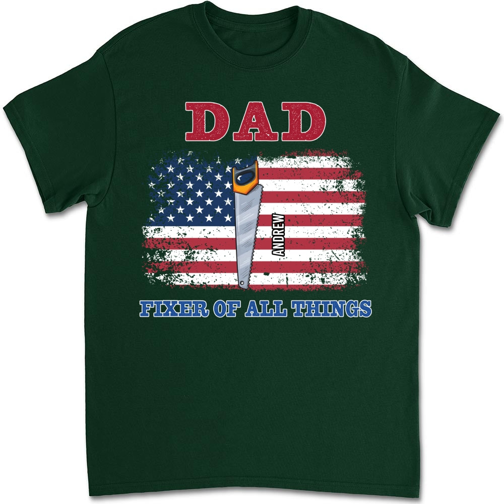 Custom Father's Day, Special Gift for Dad & Grandpa • Handy Dad Hero At Home - Personalized Shirt