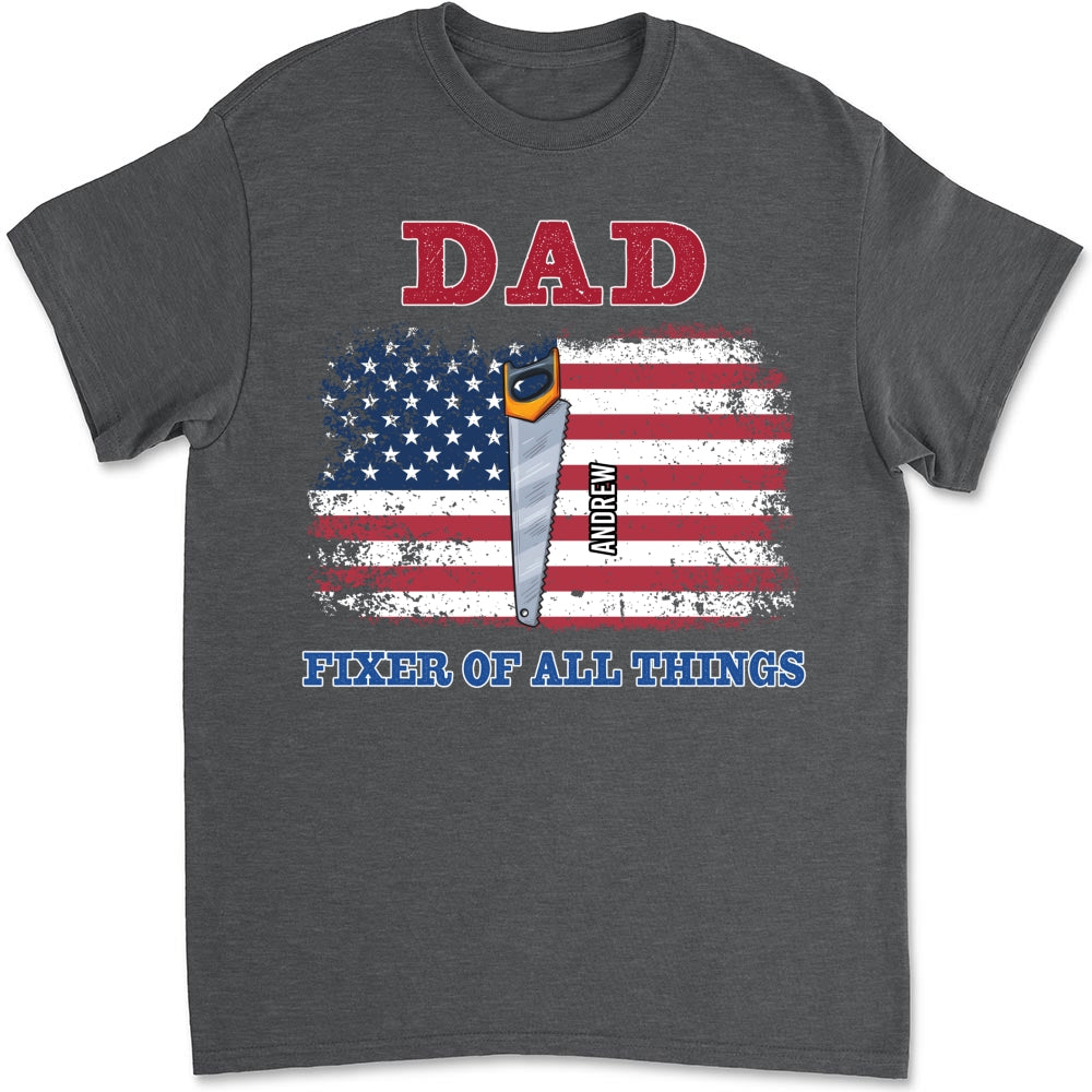Custom Father's Day, Special Gift for Dad & Grandpa • Handy Dad Hero At Home - Personalized Shirt