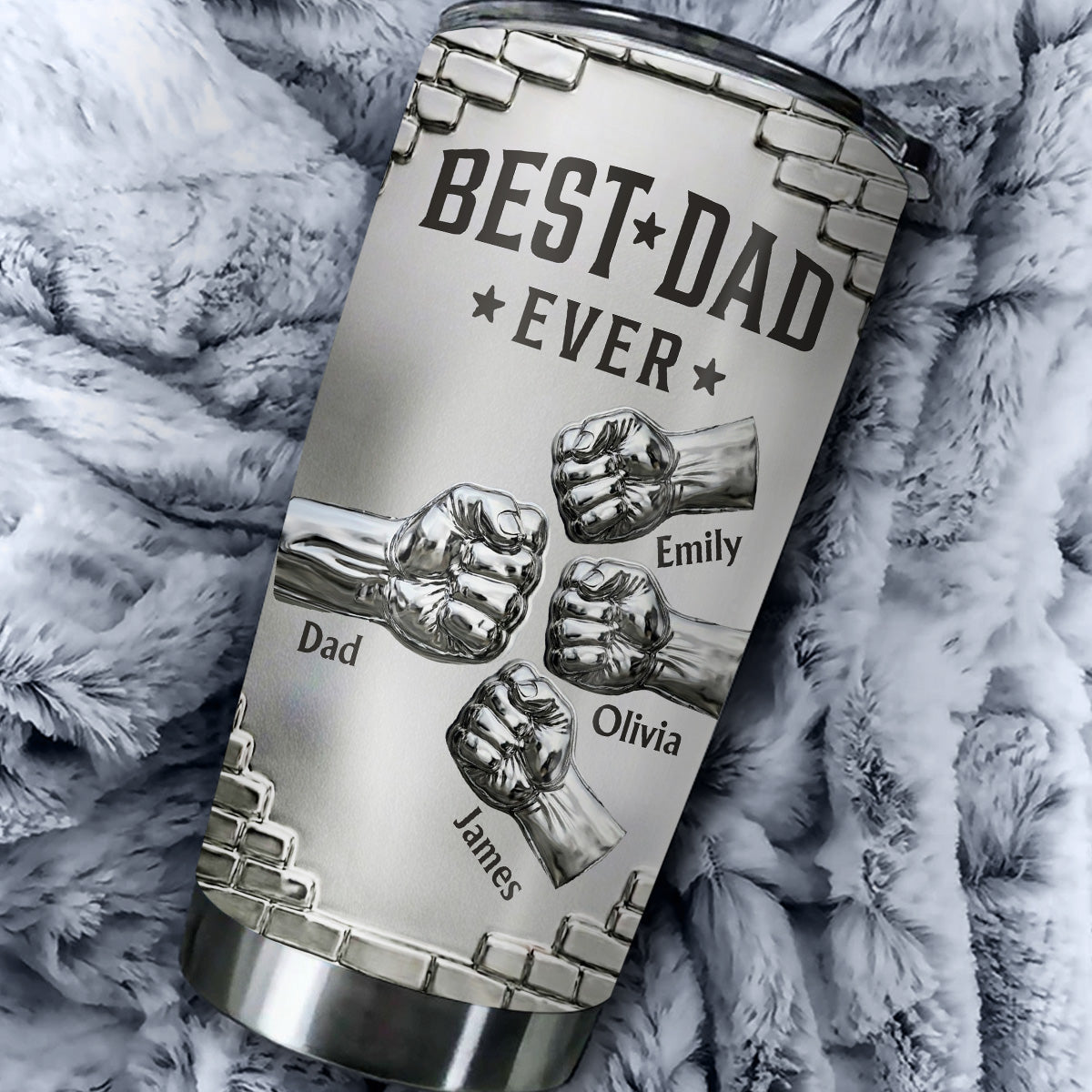 Custom Father's Day Birthday Gifts For Dad • Legendary Dad - Personalized 3D Effect Tumbler
