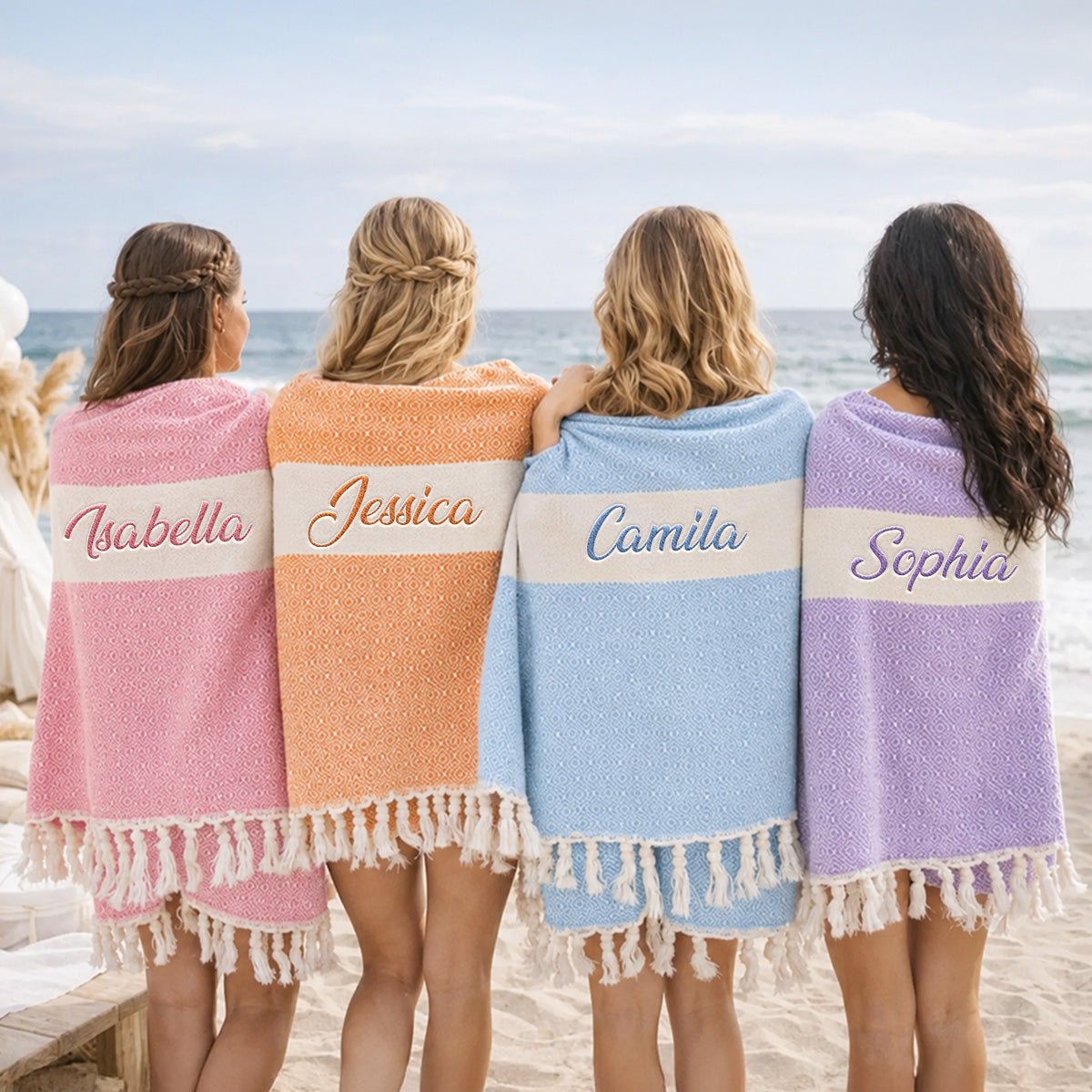 A Girl Trip - Personalized Monogrammed Beach Towel