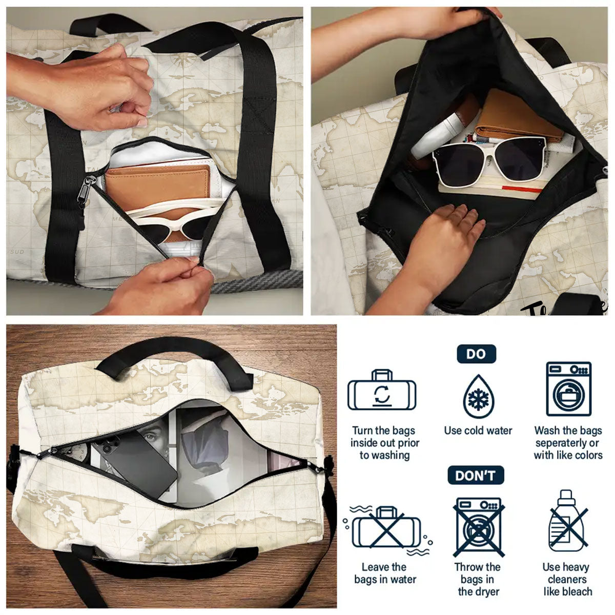 Travel Is My Therapy - Personalized Duffle Bag