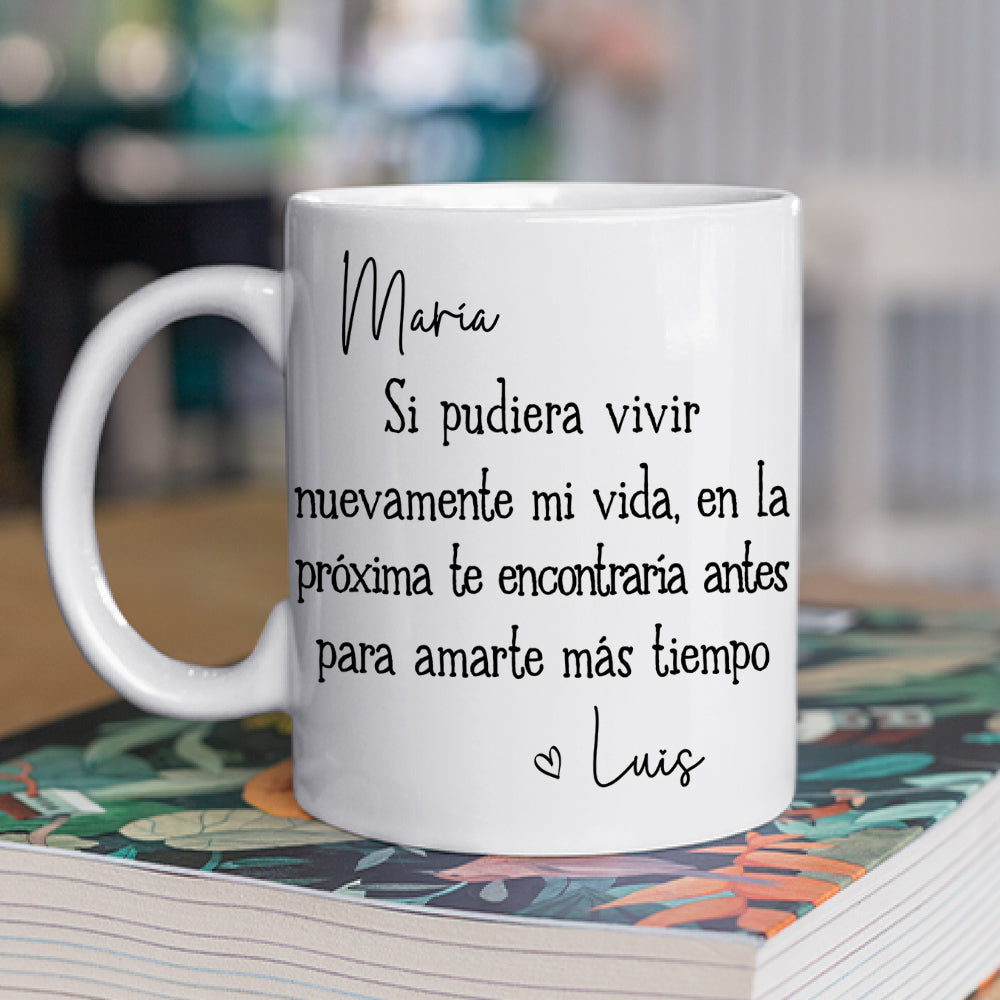 Custom Anniversary Keepsake Gifts For Couple • Te amaré siempre – Taza de café personalizada
