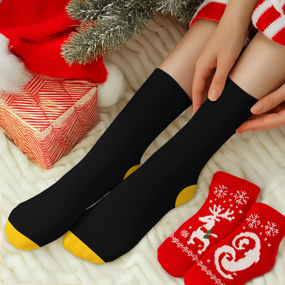 Custom Funny Footwear, Christmas Birthday Gift For Coworkers • FCAWF Squad - Personalized Crew Socks