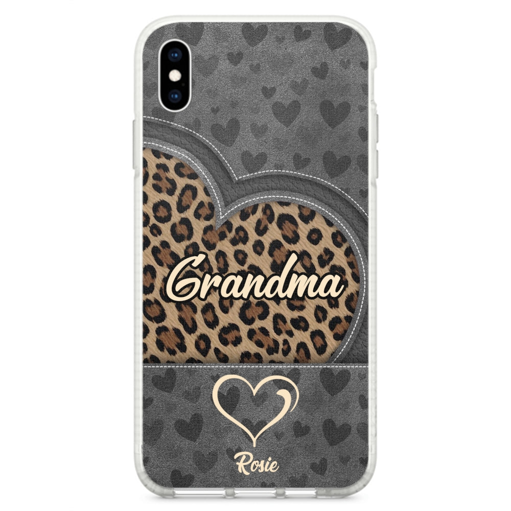 Leopard Heart - Personalized Phone Case
