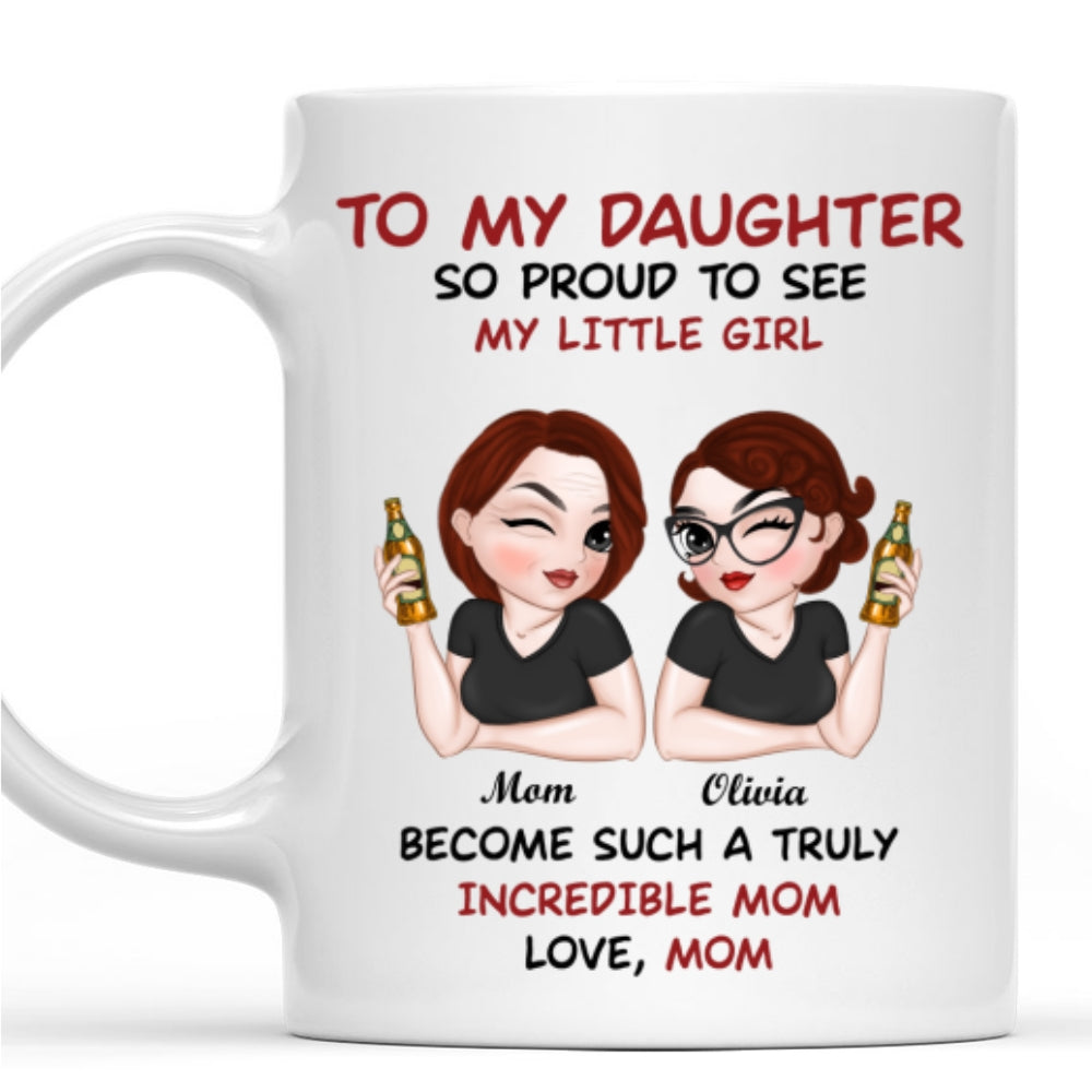 Custom Mother's Day Gift for Mom & Grandma • Forever My Daughter Forever My Heart - Personalized Coffee Mug