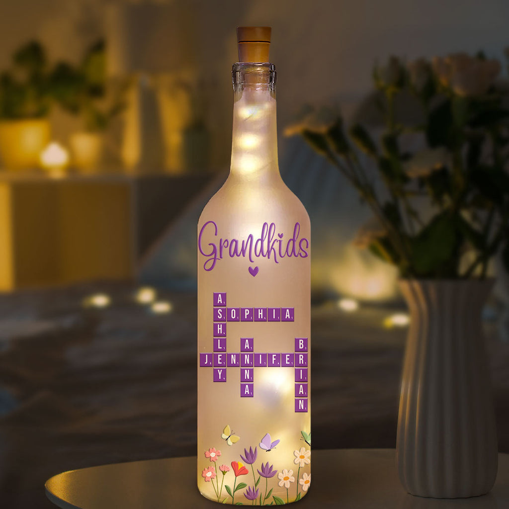 Grandkids Love - Personalized Bottle Lamp