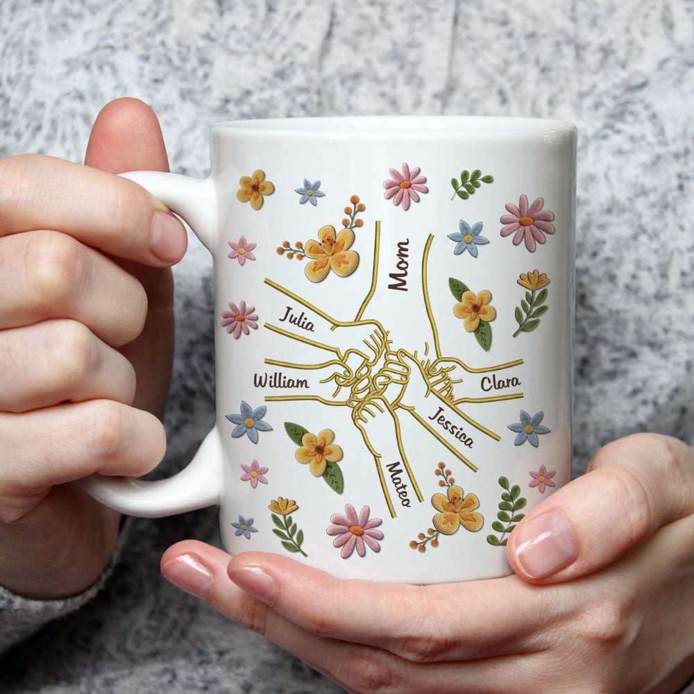 Custom Mother's Day Gift for Mom & Grandma • Hold my heart And Hold Me Forever - Personalized Coffee Mug
