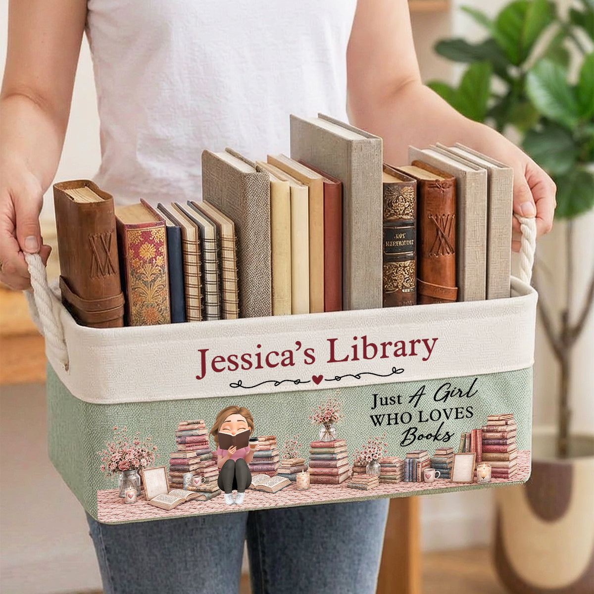 My Little Library - Personalized Storage Basket