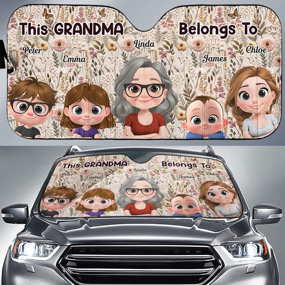 Wildflower Garden - Personalized Car Sunshade
