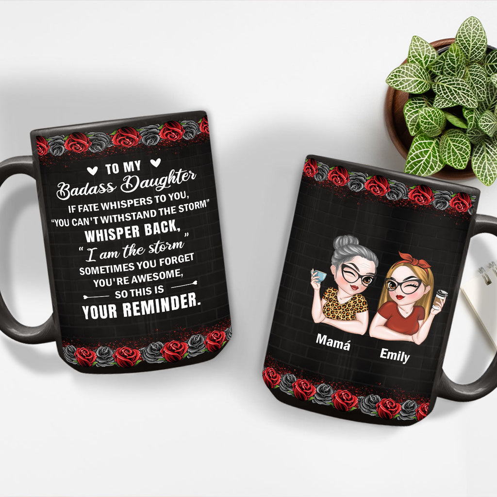 Custom Christmas & Birthday Gift for Daughter • A Mi Hija Valiente - Taza Personalizada de Café