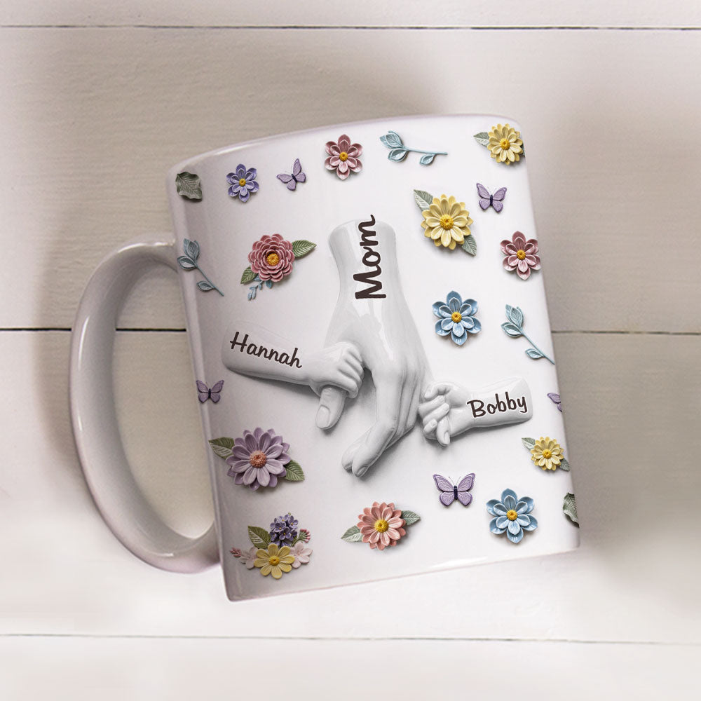 Custom Mother's Day Gift for Mom & Grandma • Our Beloved Mom - Personalized 3D Effect Mug