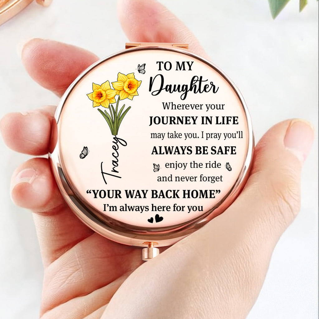 Come Home Anytime My Love - Personalized Compact Mirror