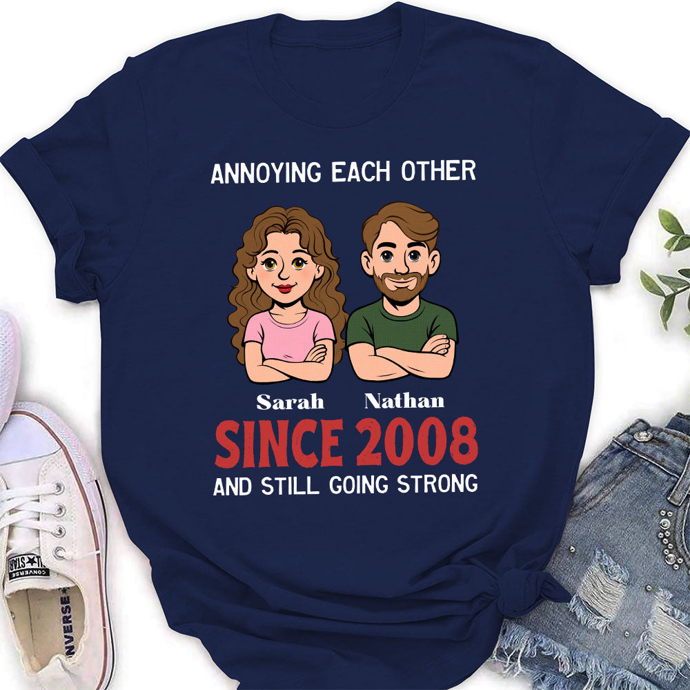 Custom Christmas Anniversary Keepsake Gifts For Husband • Together Forever Retro - Personalized Shirt