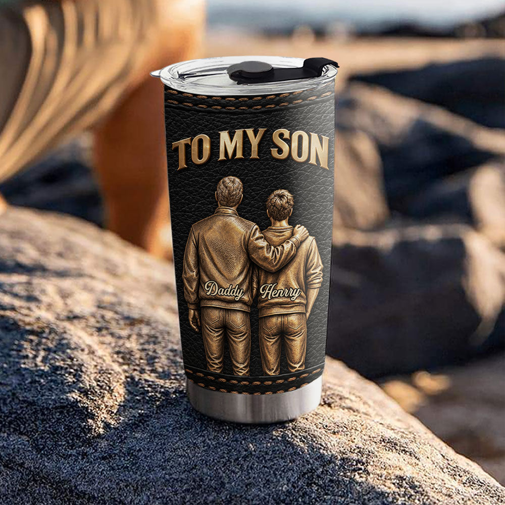 Custom Christmas Birthday Gifts For Son • Believe In Yourself - Personalized Tumbler