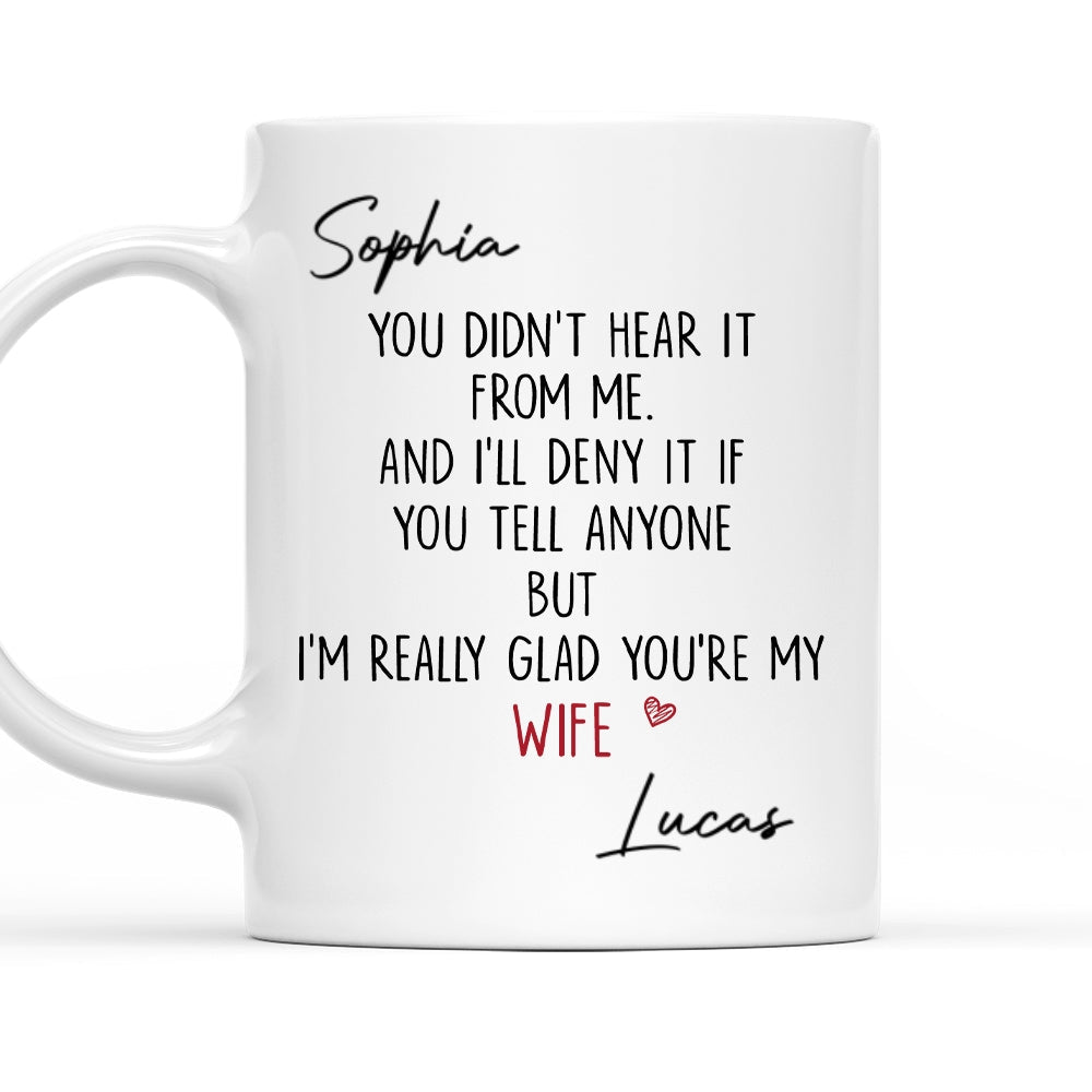 Custom Anniversary Keepsake Gifts For Couple • My Love For You - Personalized Coffee Mug