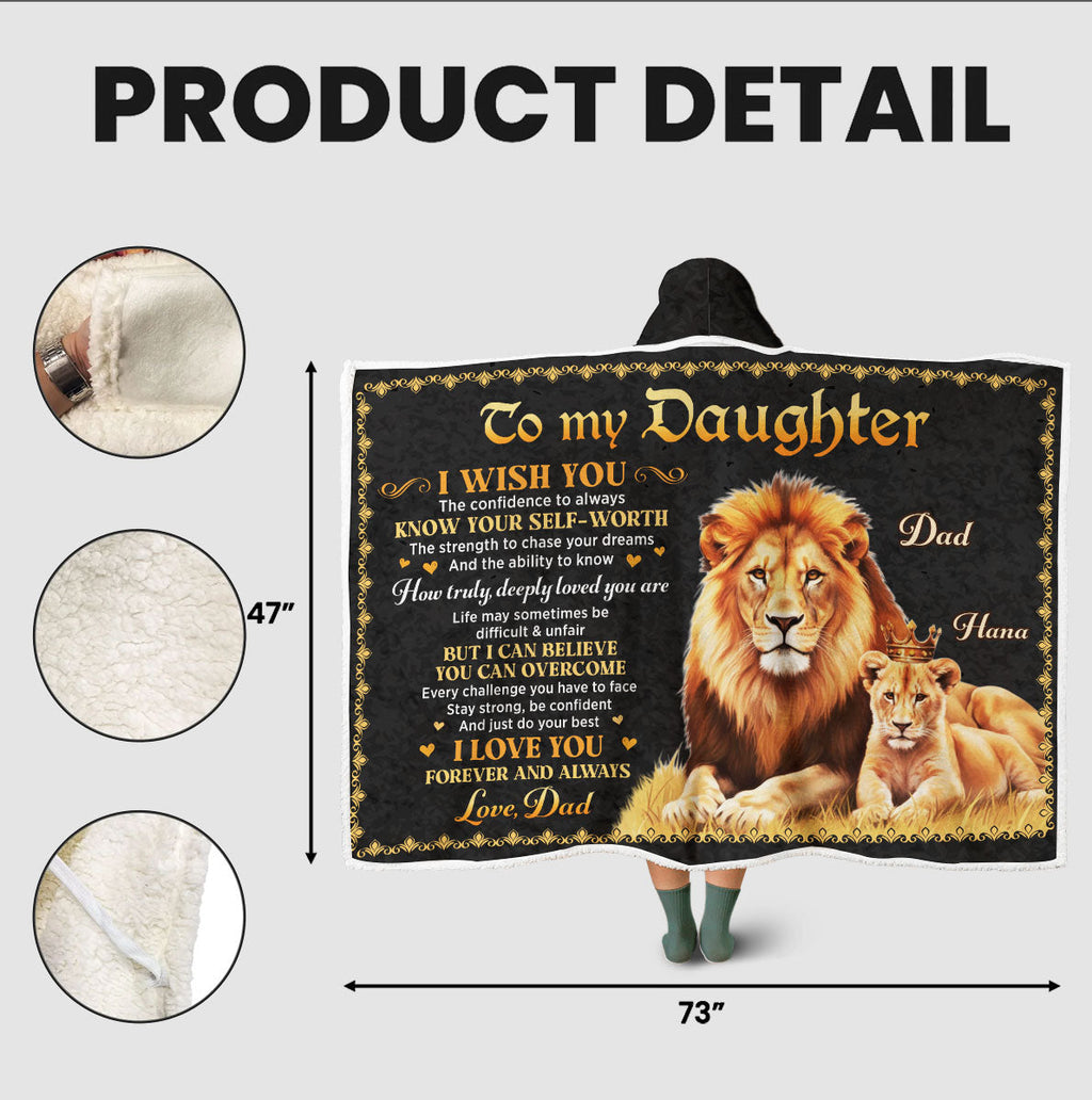 Just Do Your Best - Personalized Hooded Blanket