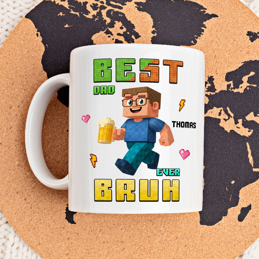 Custom Father's Day, Special Gift for Dad & Grandpa • Best Bruh - Personalized Coffee Mug