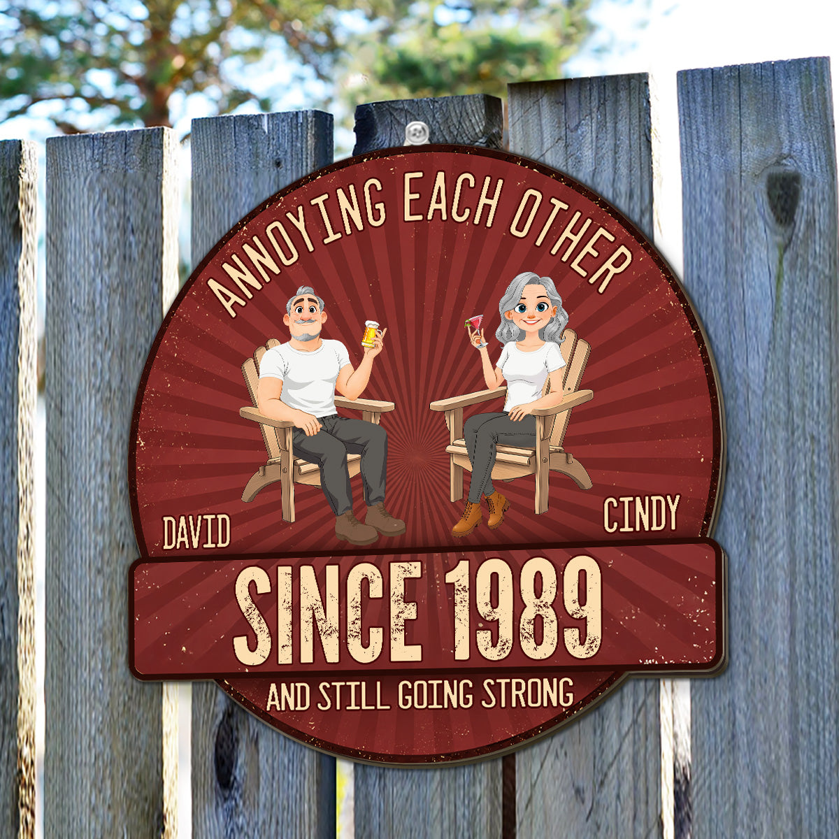 Custom Husband Anniversary Wall Decor Keepsake Gift • Everlasting Love - Personalized Wood Sign