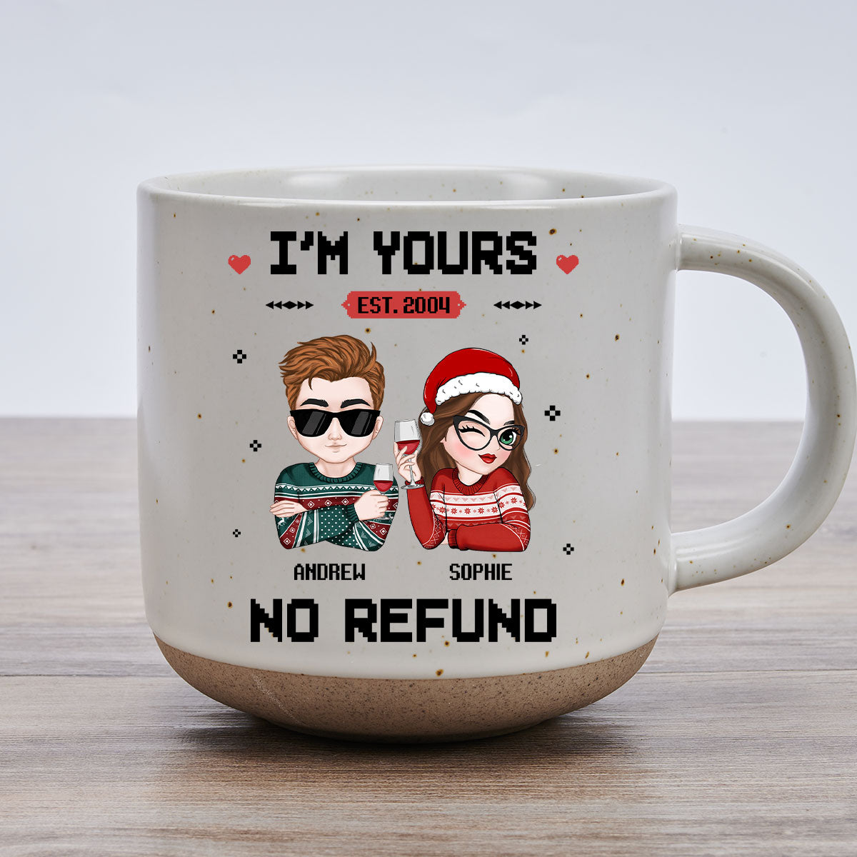 Custom Anniversary Keepsake Gifts For Couple • I Am Yours - Personalized Pottery Mug