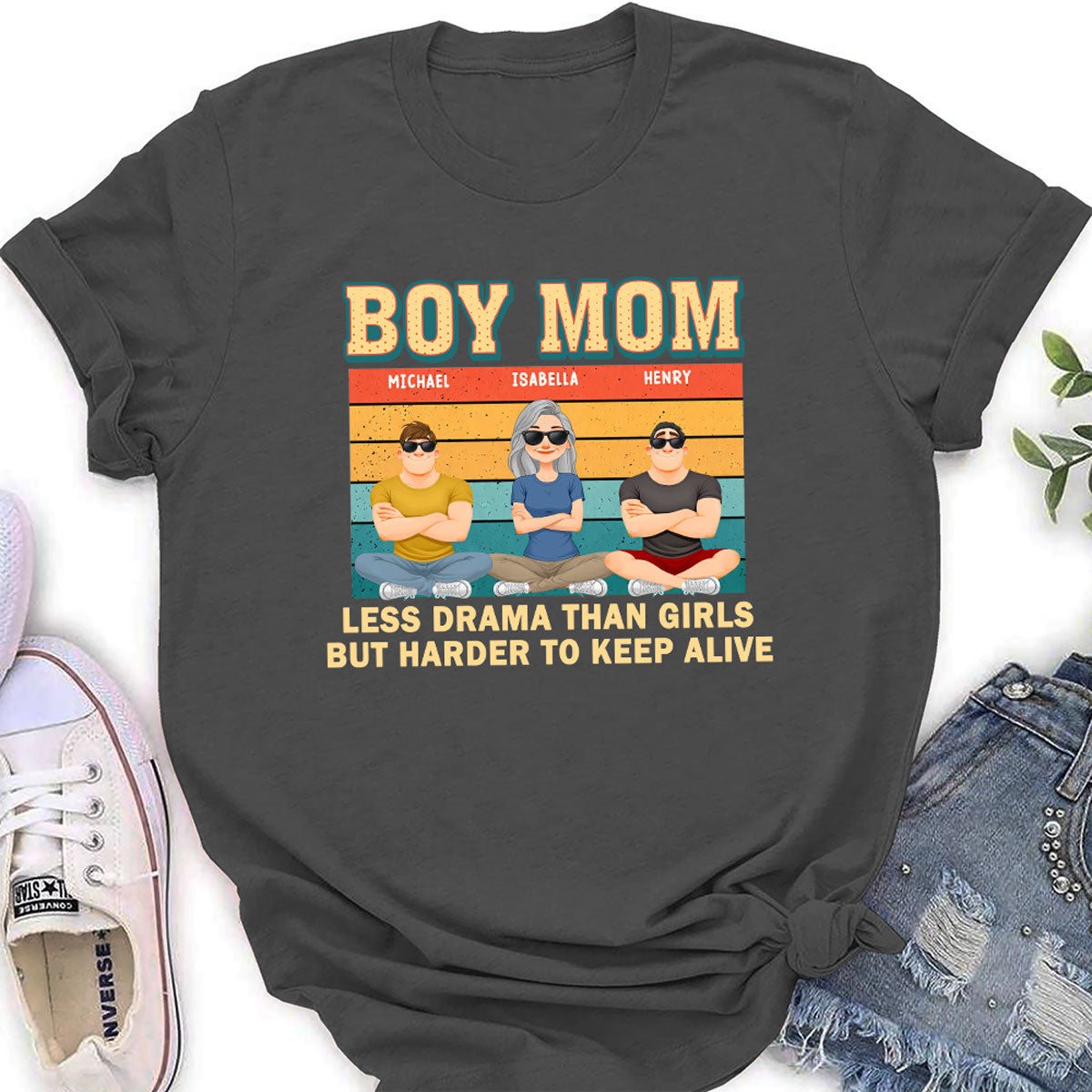 Custom Christmas Anniversary Keepsake Gifts For Wife • Boy Mom - Personalized Shirt