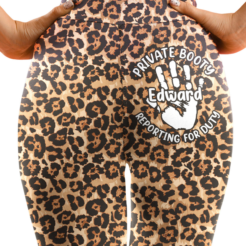 Reporting For Duty My Love - Personalized Leggings