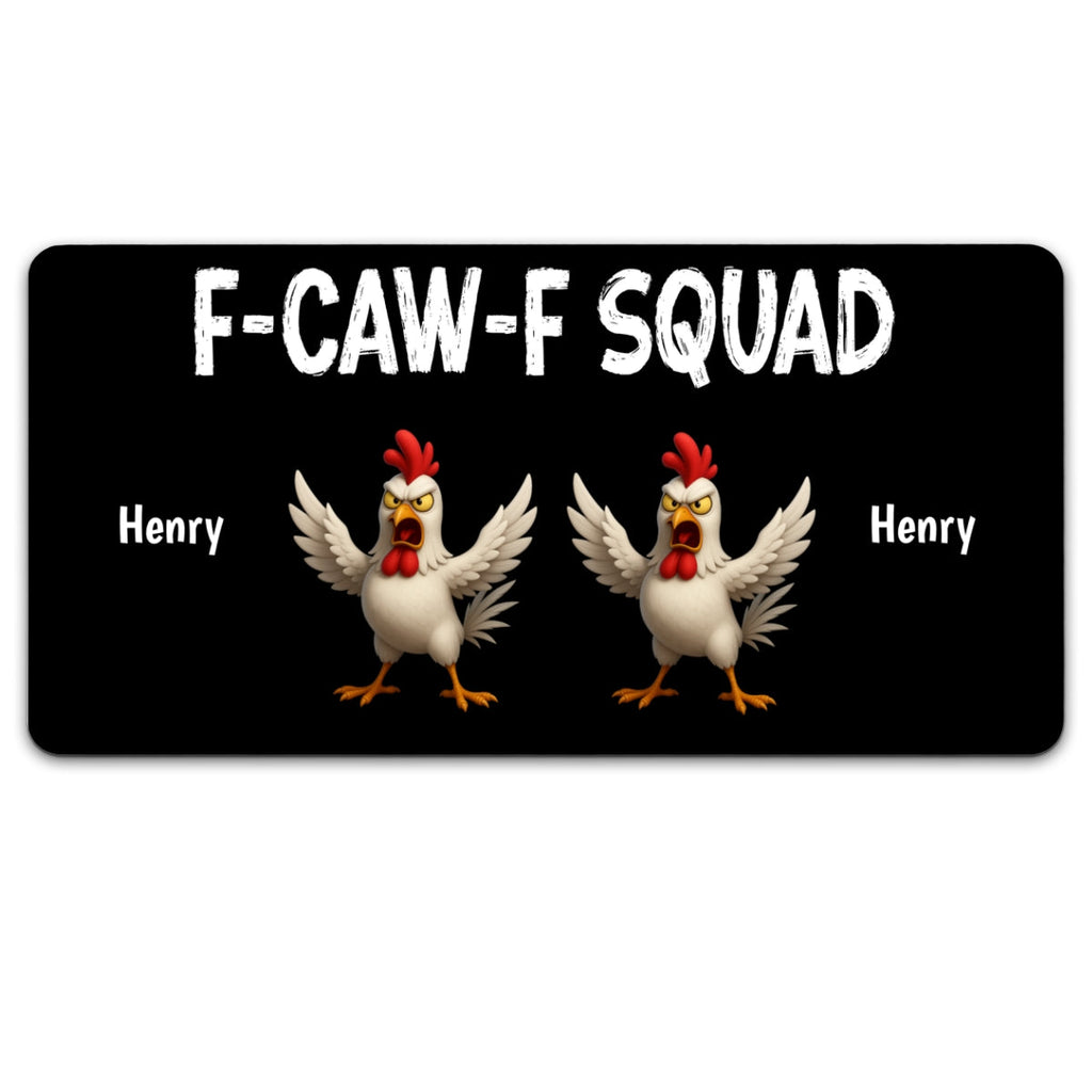 United By Coffee And Chaos - Personalized Desk Mat