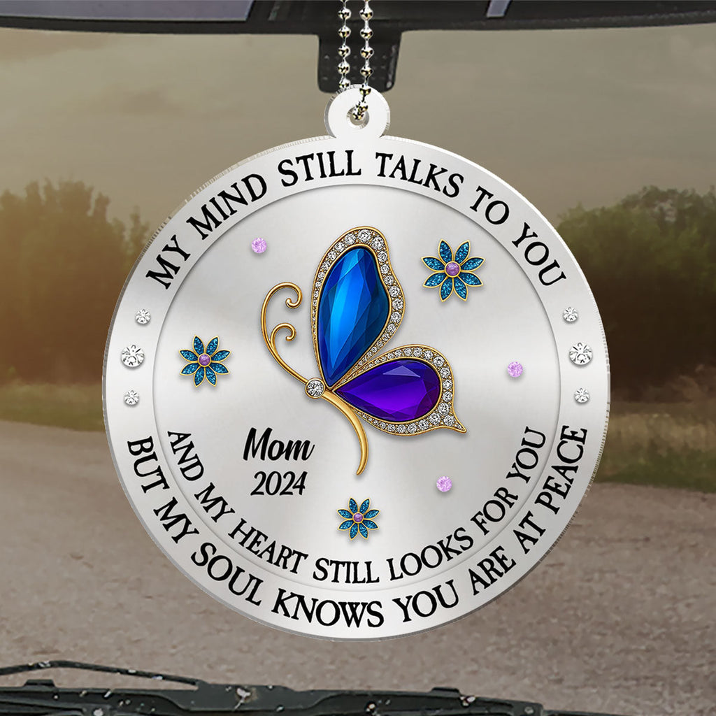 My Mind My Heart My Soul Memorial - Personalized Car Ornament