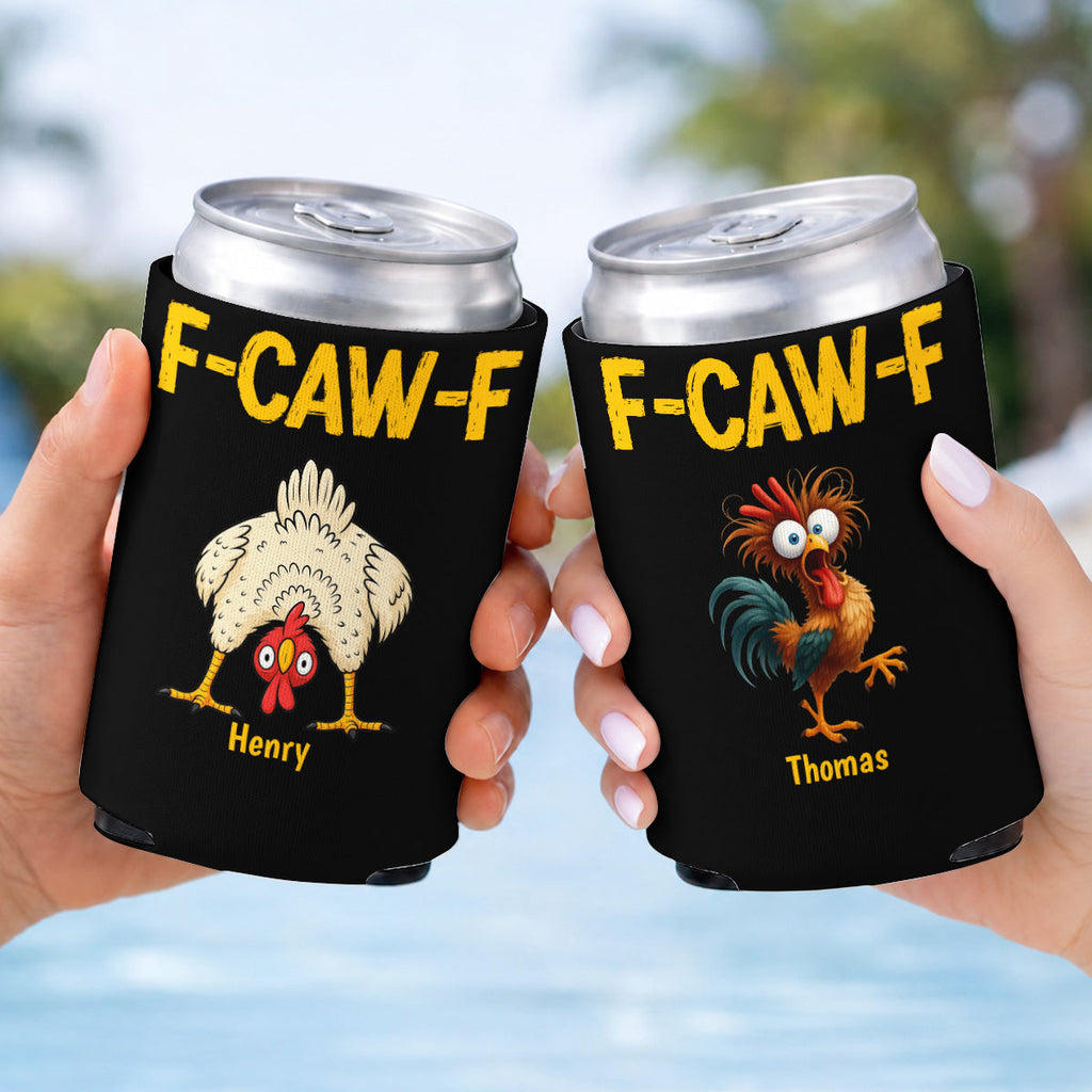 FCAWF Chicken Humor - Personalized Skinny Can Cooler