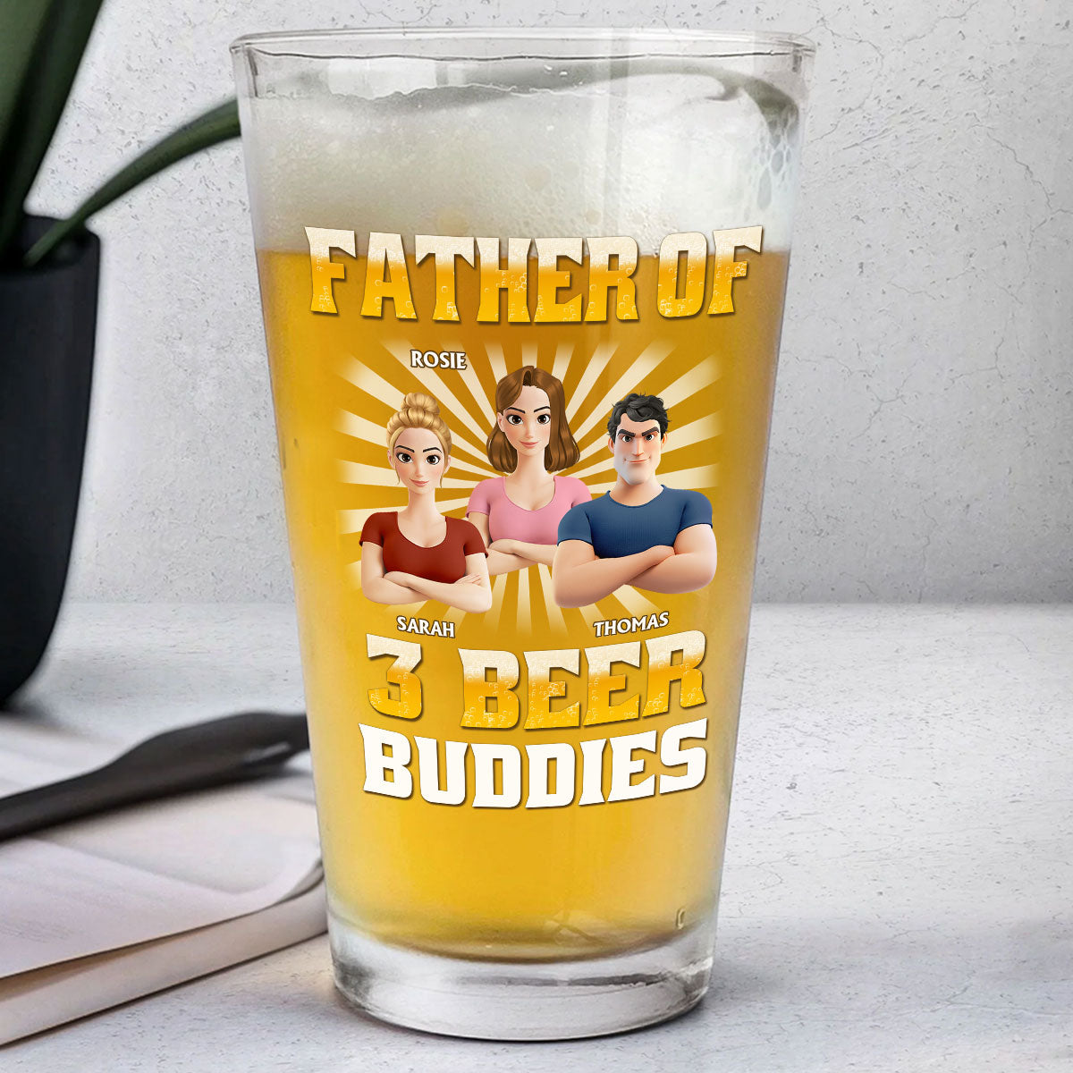 Beer Buddies - Personalized Beer Glass