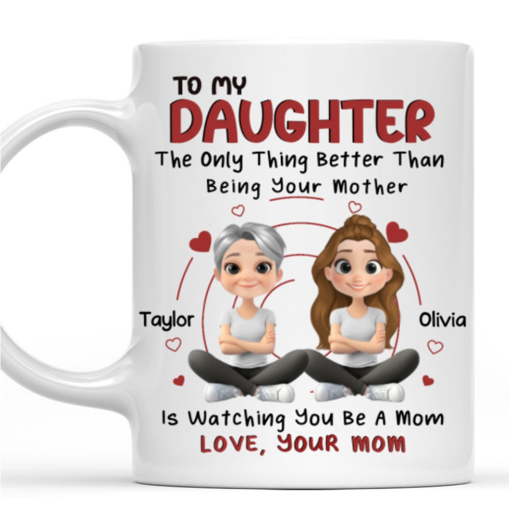 Custom Christmas & Birthday Gift for Daughter • To My Lovely Daughter - Personalized Coffee Mug