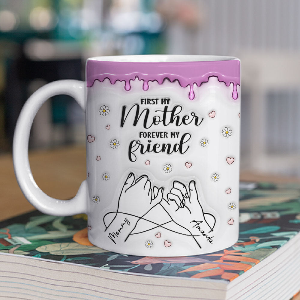 Custom Christmas & Birthday Gift for Daughter • Forever My Friend - Personalized 3D Inflated Effect Mug