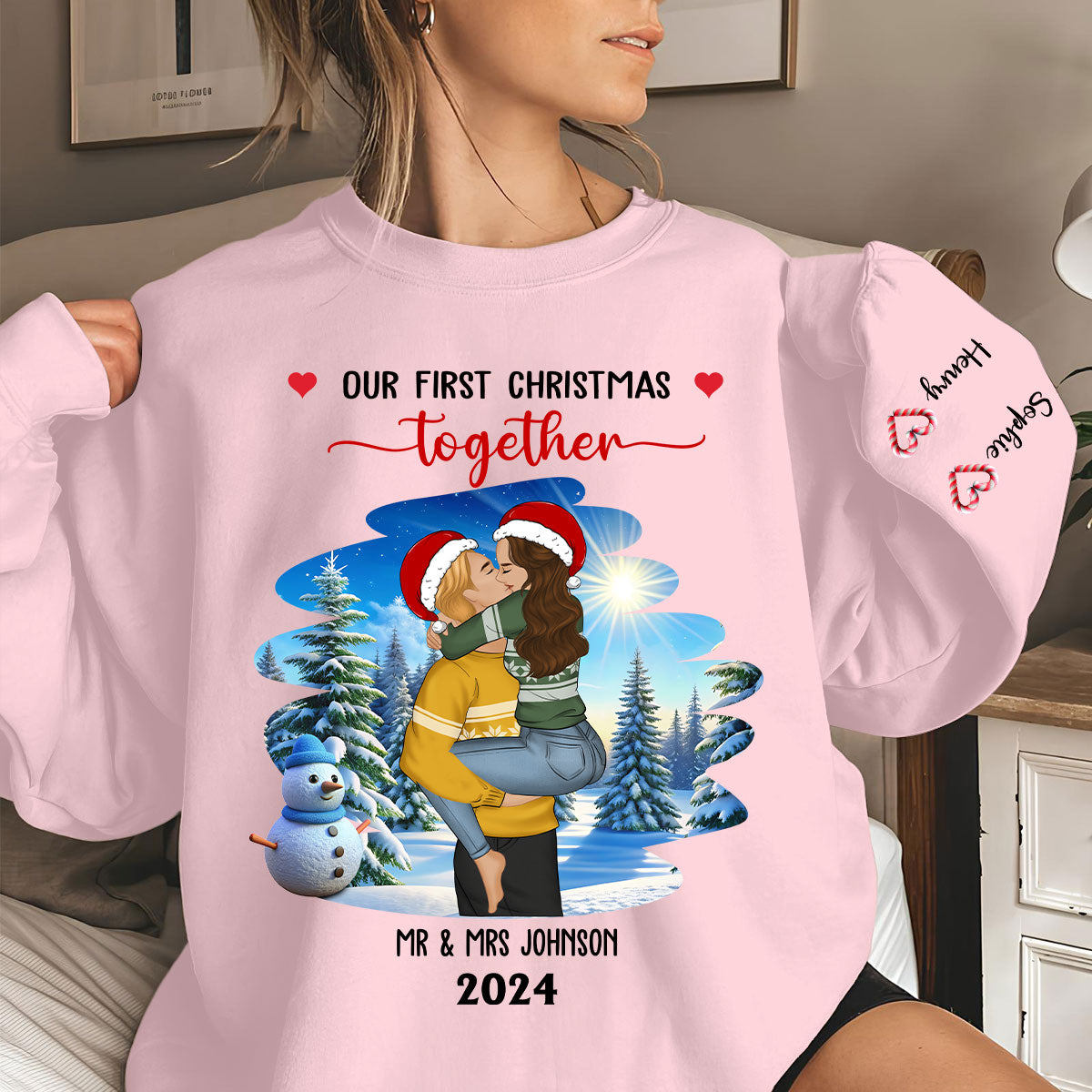 First Christmas Couple - Personalized Sweatshirt