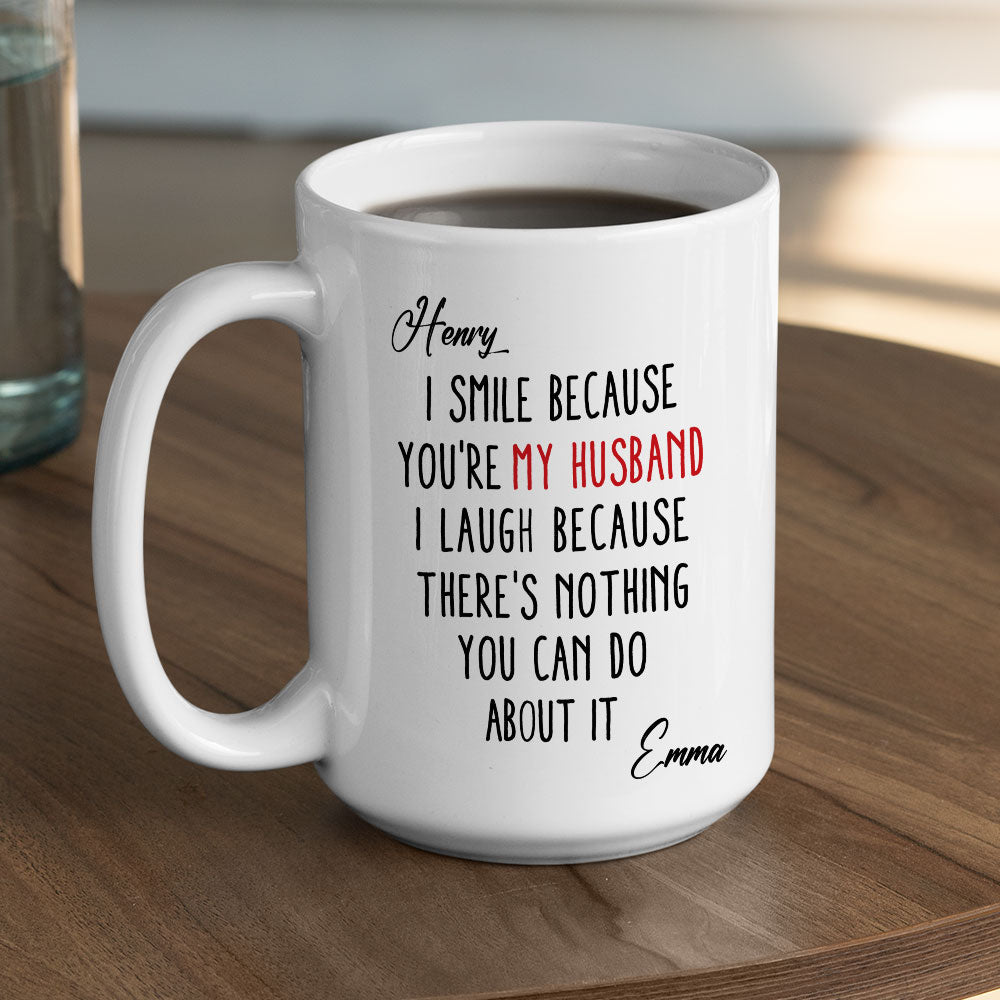 Custom Anniversary Keepsake Gifts For Couple • Dear My Husband - Personalized Coffee Mug