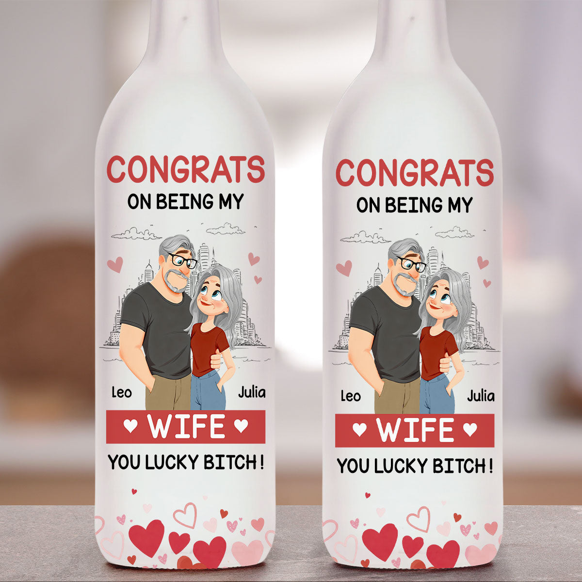 Love Is You - Personalized Bottle Lamp