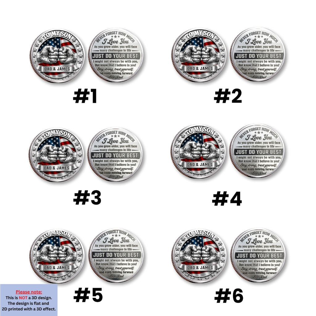 Never Forget I Love You - Personalized Commemorative Keepsake Coin