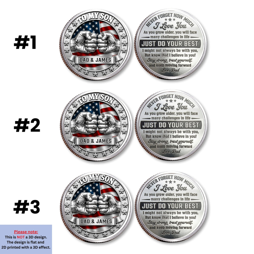 Never Forget I Love You - Personalized Commemorative Keepsake Coin