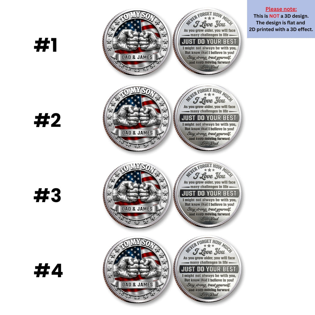 Never Forget I Love You - Personalized Commemorative Keepsake Coin