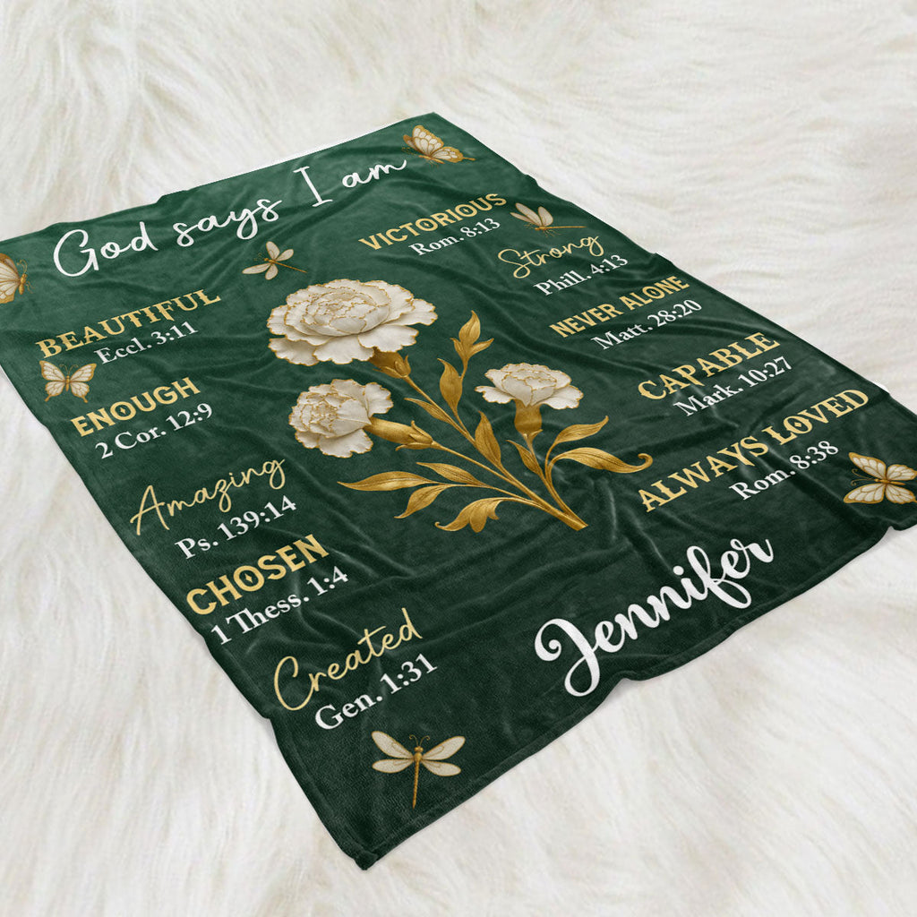 A Friend Is Like A Gold Flower - Personalized Fleece Blanket