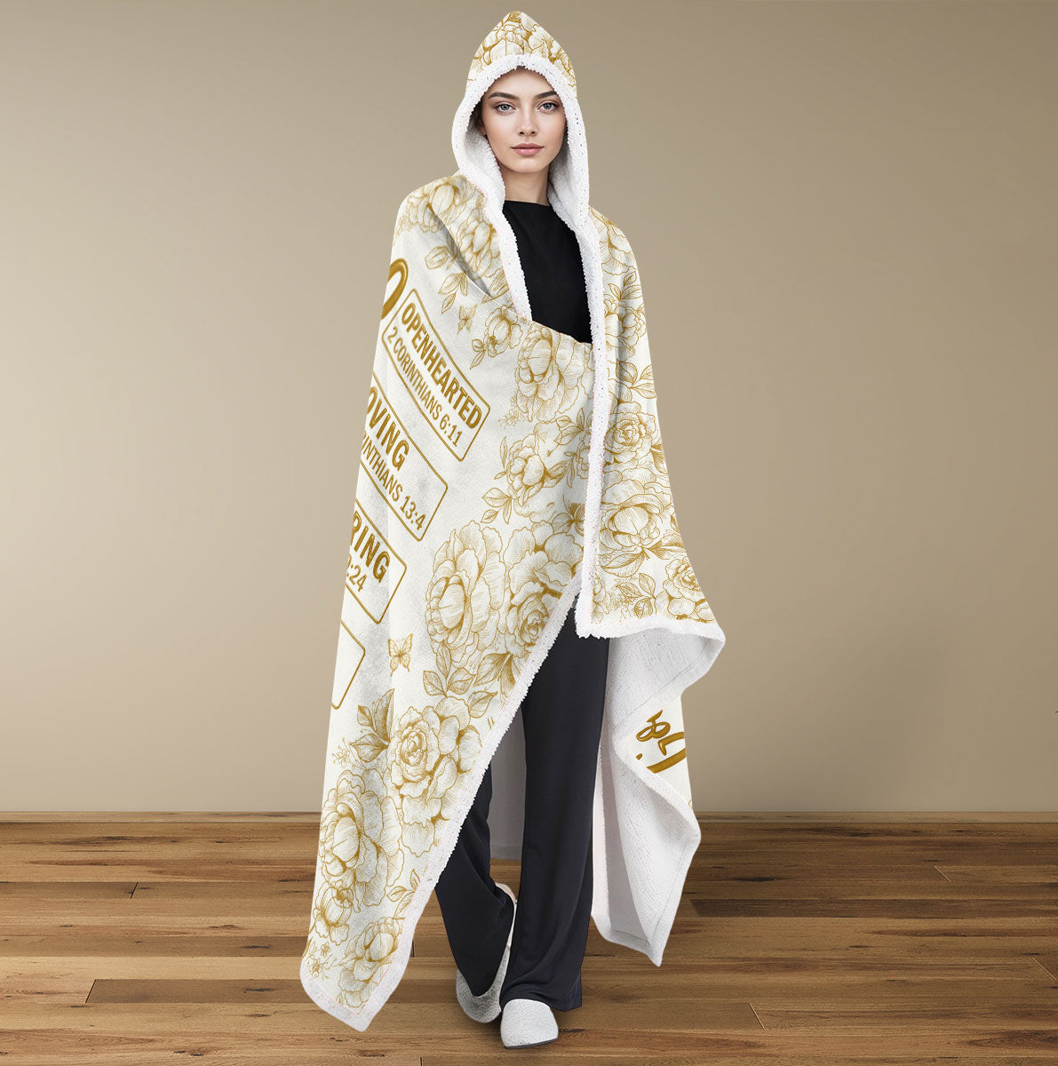 God Says You Are Bible - Personalized Hooded Blanket