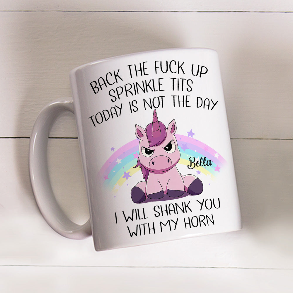 Custom Coworker, Christmas & Birthday Team Appreciation Gift • Today Is Not The Day - Personalized Coffee Mug