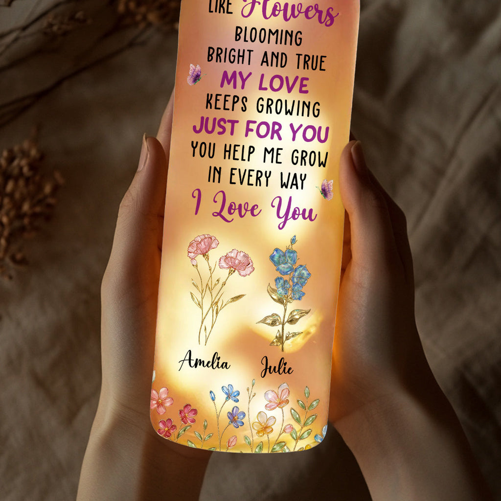 Like Flowers - Personalized Bottle Lamp