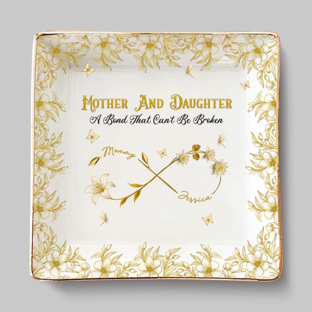 Custom Daughter Trinket Dish, Meaningful Birthday Gift For Her • Cannot Be Broken - Personalized Jewelry Dish