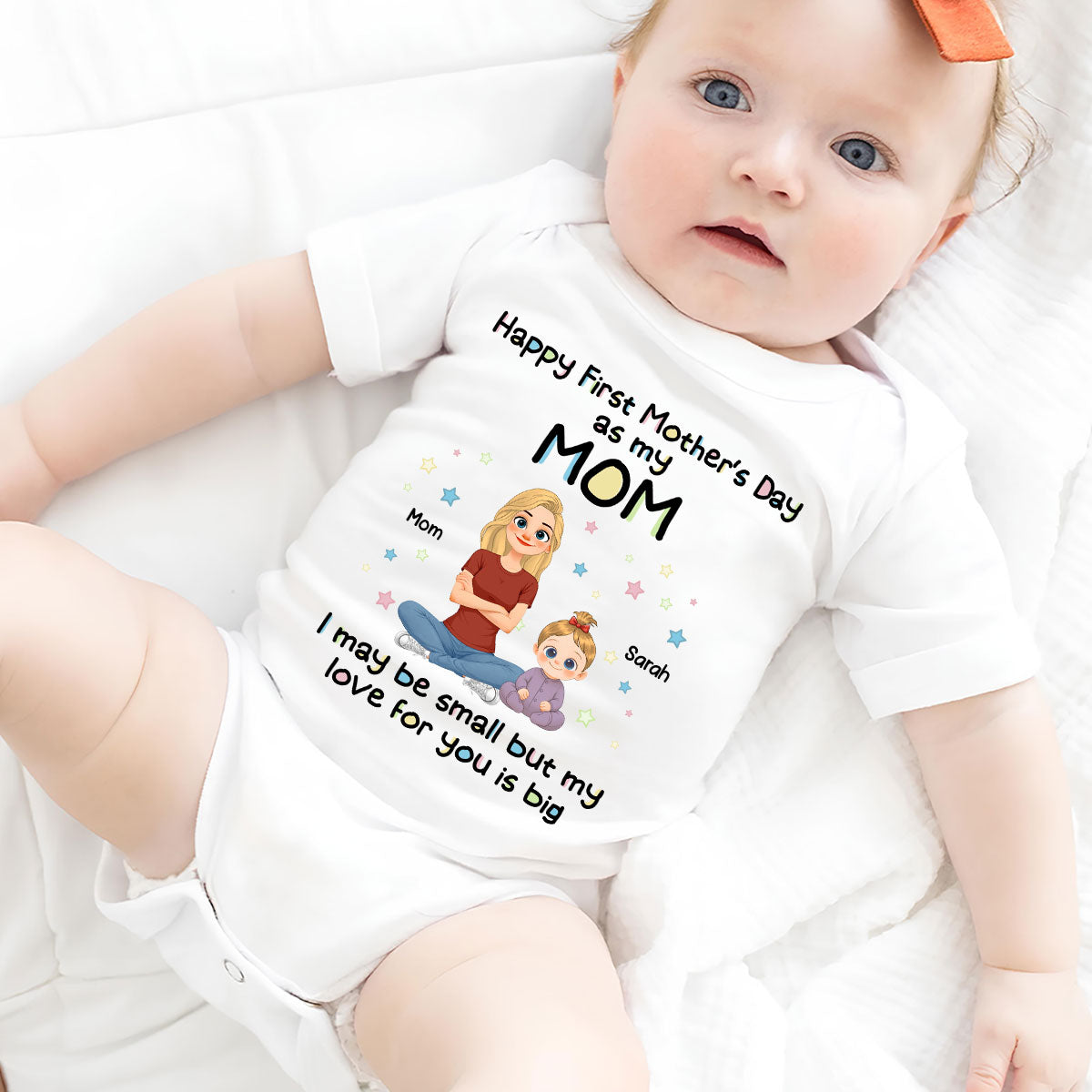 New Mom Love - Personalized Baby Onesie